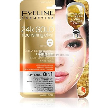 Eveline 24k Gold Nourishing Elixir Ultra-Revitalizing Face Mask
