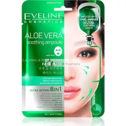   Eveline Aloe Vera 8 in 1 Calming and Refreshing Face Sheet Mask for All Skin Types