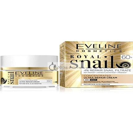 Eveline Cosmetics Royal Snail UltraRepair Cream Day Night 60+ 50ml