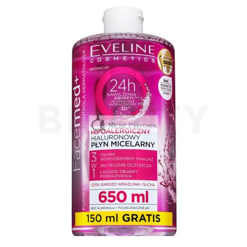 Eveline FaceMed+ Cleansing Micellar Water Makeup Remover Micellar Water for All Skin Types 650 ml