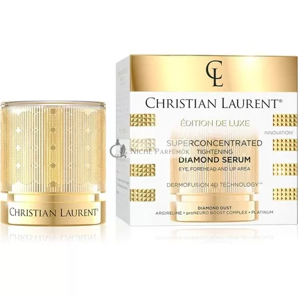 Christian Laurent Super Concentrated Diamond Tightening Serum 30ml Eye Forehead and Lip Area Anti-aging Anti-wrinkle Cream Dermofusion Technology 4d