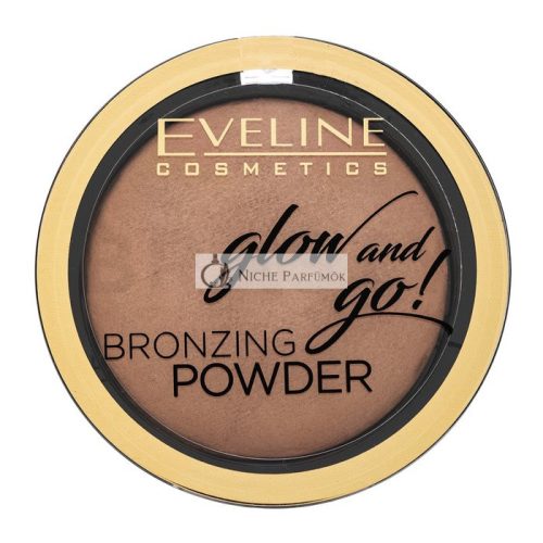 Eveline Glow And Go! Bronzing Powder Bronzer for Unifying and Brightening Skin 02 Jamaica Bay 8.5 g