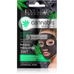   Eveline Cosmetics Cannabis Skin Care Face Mask Carbon 3-in-1 7ml