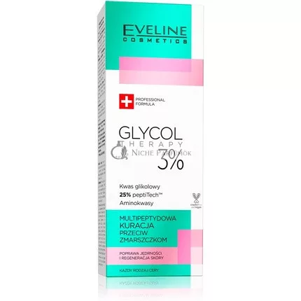 Eveline Cosmetics Glycol Therapy 3% Multipeptide Anti-Wrinkle Treatment 18ml