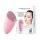 Dermofuture Sonic Face Cleansing Brush Perfect Size for Travel Pink Rose