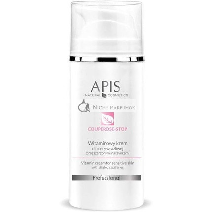 APIS Couperose Stop Vitamin Cream for Sensitive Skin with Vitamin C, Ginkgo, Ceramides and Hyaluronic Acid 100ml