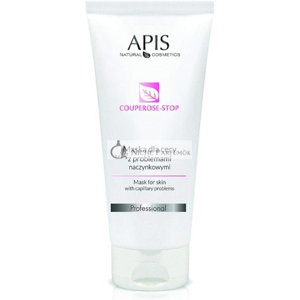 APIS Couperose Stop Mask for Skin with Couperose Problems with Vitamin C, Kiwi, Lemon, Dog Rose, Ginkgo Relief of Sensitive Couperose Skin 200ml