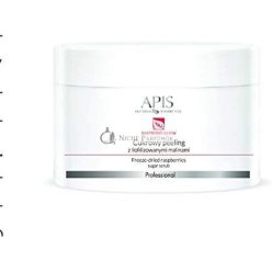  Apis Raspberry Glow Sugar Exfoliator for Face with Freeze Dried Raspberries Hydromanil Complex Squalane 220g