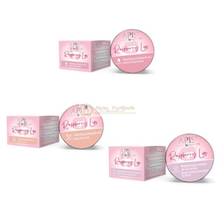 Apis Raspberry Lips Sugar Scrub Balm or Overnight Mask 10ml