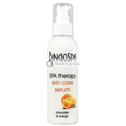 BINGOSPA Chocolate and Orange Body Serum for SPA Therapy, Body Care, Moisturizing and Softening Skin - 135g