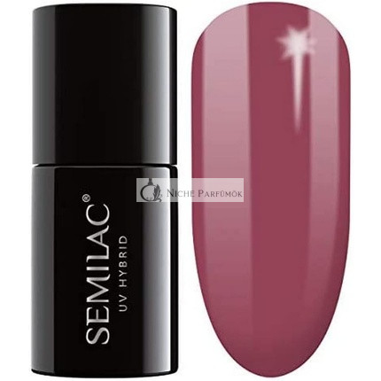 Semilac UV Nail Polish Berry Nude 005 Burgundy Red Color 7ml