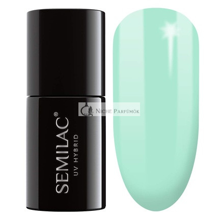 Semilac UV Nail Polish Green 022 Mint 7ml - Colorful and Long-Lasting Nail Polish for Intense Colorful Nails