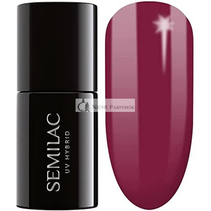 Semilac 098 UV Hybrid Nail Polish Elegant Cherry 7ml