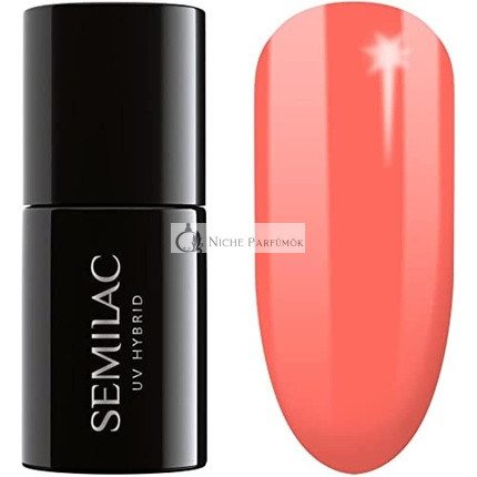 Semilac 132 Orange Lollipop UV Hybrid Nail Polish 7ml