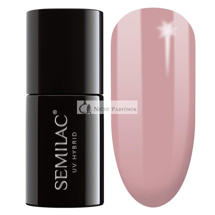 Semilac UV Nail Polish Creamy Muffin Beige Color 136 7ml - Intensive and Long-Lasting Color for Fingernails