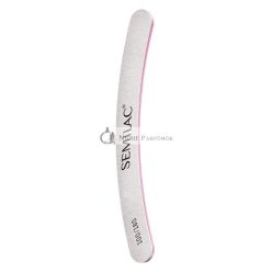   Semilac Banana Nail Files with Curved Shape Double-Sided Files with Medium Grit 100/180 Nail Files for Natural Nails and Gel Nails Perfect for Manicure and Pedicure