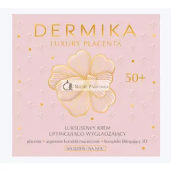   Dermika Luxus Placenta Lifting Smoothing Cream 50+ with Argan Stem Cells and Almond