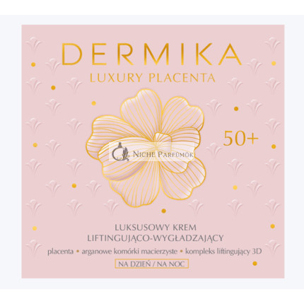 Dermika Luxus Placenta Lifting Smoothing Cream 50+ with Argan Stem Cells and Almond