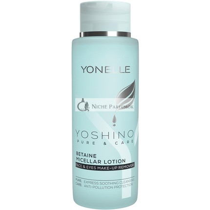 YONELLE Micellar Cleansing Water for All Skin Types Yoshino Pure & Care with Betaine, Jeju Blossom Essence and D-Panthenol Cleansing and Soothing Effect 400ml