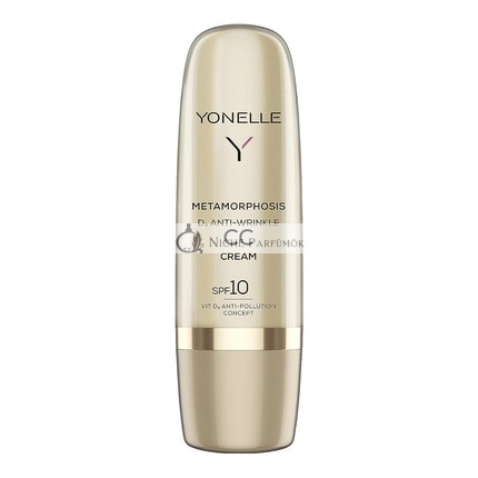 Yonelle CC Cream SPF10 Anti Wrinkle CC Cream Metamorphosis Series for All Skin Types Tinted Moisturizer with SPF 10 2 Neutral 50ml