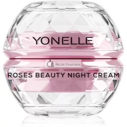 Yonelle Roses Night Rejuvenating Cream for Face and Eye Contour - 50 ml