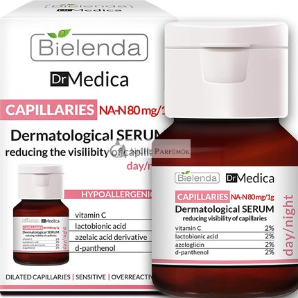 Bielenda Dr Medica Capillary Skin Dermatologic Anti-Redness Face Serum Day/Night 30ml
