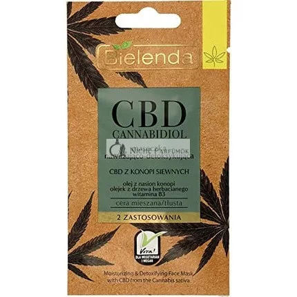 Bielenda Moisturising and Detoxifying Face Mask with CBD 8g