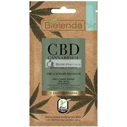   Bielenda CBD Cannabidiol Moisturizing Soothing Face Mask for Dry and Sensitive Skin 8g