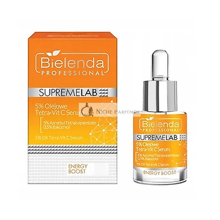 Bielenda SupremeLab Energy Boost 5% Tetra-Vit C Oil Serum 15ml