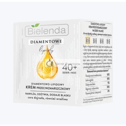 Bielenda Diamond Lipid 40+ Cream Anti-Wrinkle Nourishing Firming Radiance 50ml