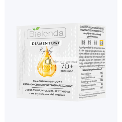Bielenda Diamond Lipid 70+ Anti-Wrinkle Cream Concentrate Smoothing and Revitalizing
