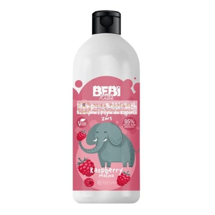 Barwa Bebi 2in1 Raspberry Shampoo and Bath Lotion 500ml - Long Lasting Validity!
