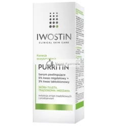   Iwostin Purritin Exfoliating Serum - 30ml With Aha, Bha, Mandelic And Lactobionic Acids