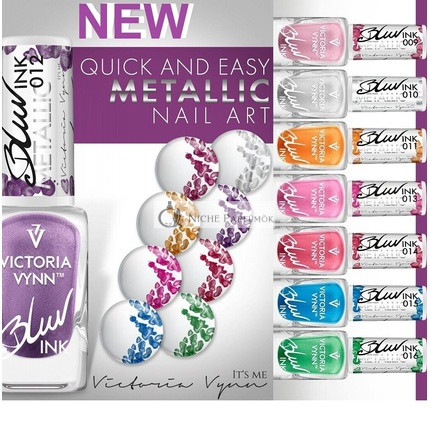 Victoria Vynn Blur Ink Metallic Multicolour Marble Pigment Nail Art - 16 Colours