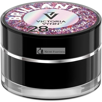 Victoria Vynn Brilliant Gel Polish Nail Art Decoration Glitter Sparkle UV LED 5g 28 Mineral Rose