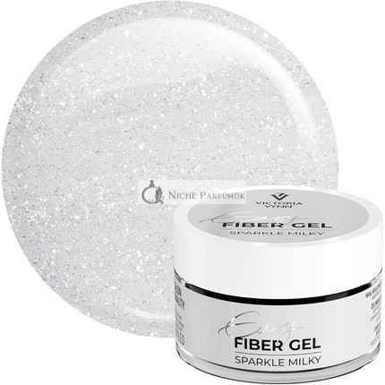 Victoria Vynn Sparkling UV/LED Builder Gel Easy Fiber Gel for Nail Manicure Glitter Sparkle Milky 50ml