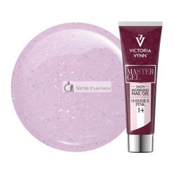   Victoria Vynn Master Gel UV LED Acrylic Glitter Gel for Nail Modeling and Manicure Extensions 14 Shimmering Pink 60g