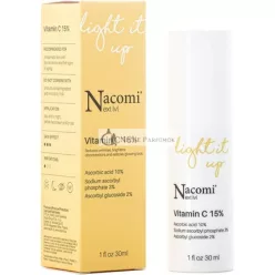   NACOMI Face Serum with 15% Vitamin C 30ml - Restores Radiance, Reduces Wrinkles, and Fights Acne