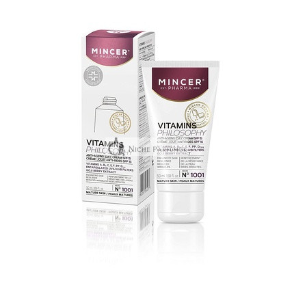 Mincer Pharma Vitamins Philosophy Anti-Aging Day Face Cream with SPF 15 and UVA/UVB Filters 50ml
