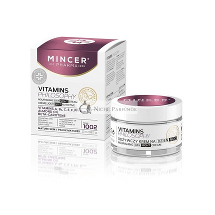Mincer Pharma Vitamins Philosophy Nourishing Day and Night Face Cream for Mature Skin with Almond Oil and Vitamins 50ml