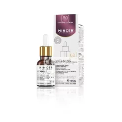   Mincer Pharma Vitamins Philosophy Lifting Serum for Face and Neck with Goji Berry Extract, Vitamins A, B, C, E, F, PP, D, and Silk Proteins 15ml