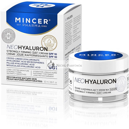 Mincer Pharma Neo Hyaluronic Strong Firming Moisturising Soothing Day Face Cream SPF 10 with Hyaluronic Acid 50ml