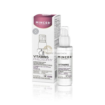 Mincer Pharma Vitamins Philosophy Hand and Nail Serum for Mature Skin with Chia Oil and Vitamins 30ml