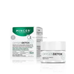   Mincer Pharma Oxygen Detox Protective Shield Anti-Smog Anti-Free Radicals Day Face Cream SPF 20 for Dull and Tired Skin with UVA and UVB Filters Anti-Pollution Complex 50ml