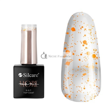Silcare Mani More Dot Top Coat For Nails Orange 10g