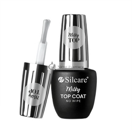 Silcare Top Coat Milky No Wipe Hybrid Nail Polish Top Coat 9ml