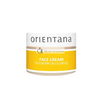 Orientana Natural Face Cream Mulberry and Licorice Vegan Bio Anti-Aging Moisturizer 50g