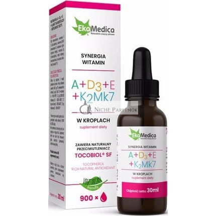 Ekamedica Synergia Vitamins A+D3+E+K2Mk7 30ml