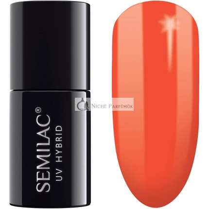 SEMILAC Gel Nail Polish Long Lasting and Easy to Apply UV/LED Gel Nails 7ml 518 Neon Orange
