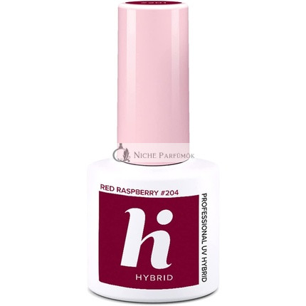 Hi Hybrid 204 Red Raspberry UV Gel Nail Polish 5ml